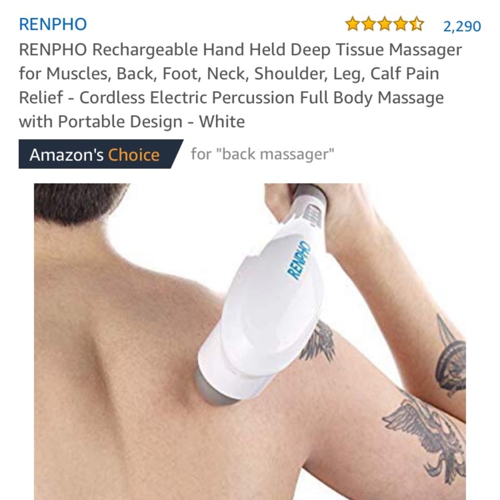 Cordless deep tissue massages - brand new